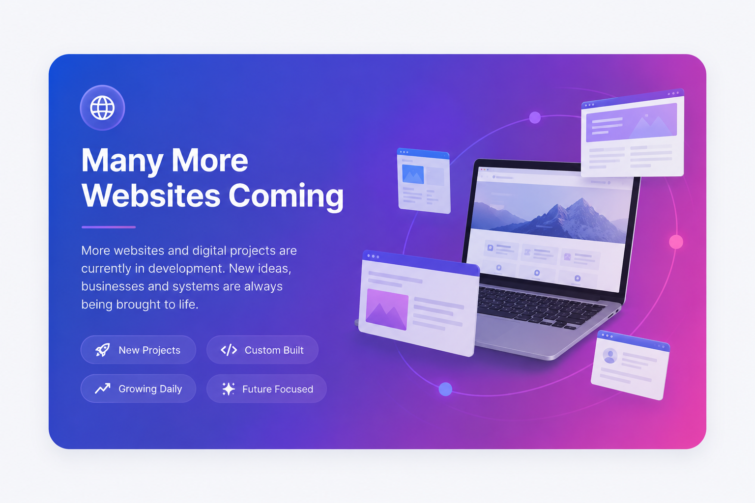 More RJ Design Hub website and custom system projects coming soon