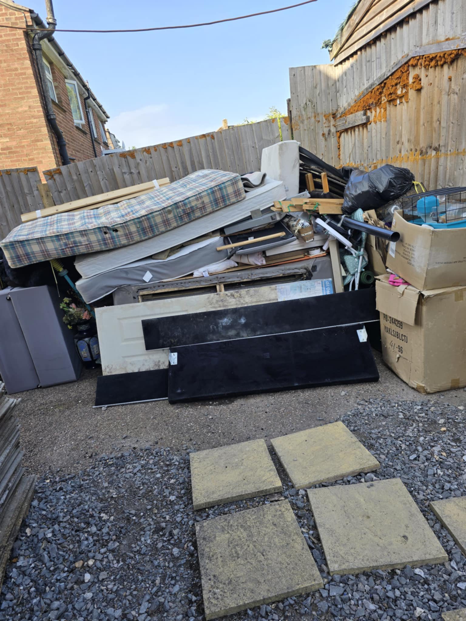 Waste clearance work example